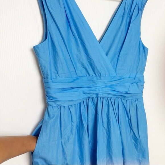 Taylor blue ombre tiedye effect plunge front maxi dress Large - Picture 7 of 12